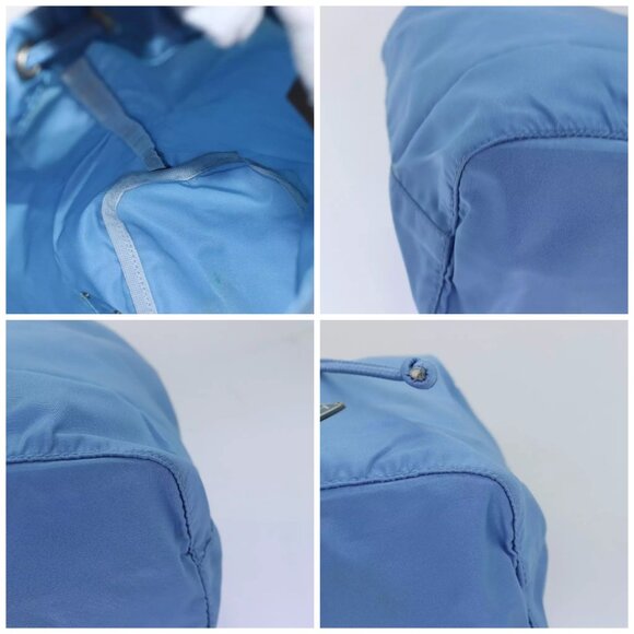 PRADA Drawstring Pouch Nylon Light Blue - Picture 10 of 14